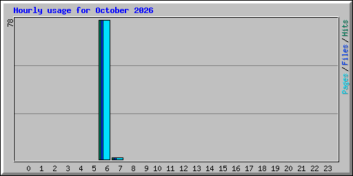 Hourly usage for October 2026